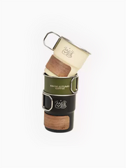 Stackable Stainless Steel Camping Mug (10oz/300ml) with Collapsible Handle | Outdoor Travel Coffee Cup