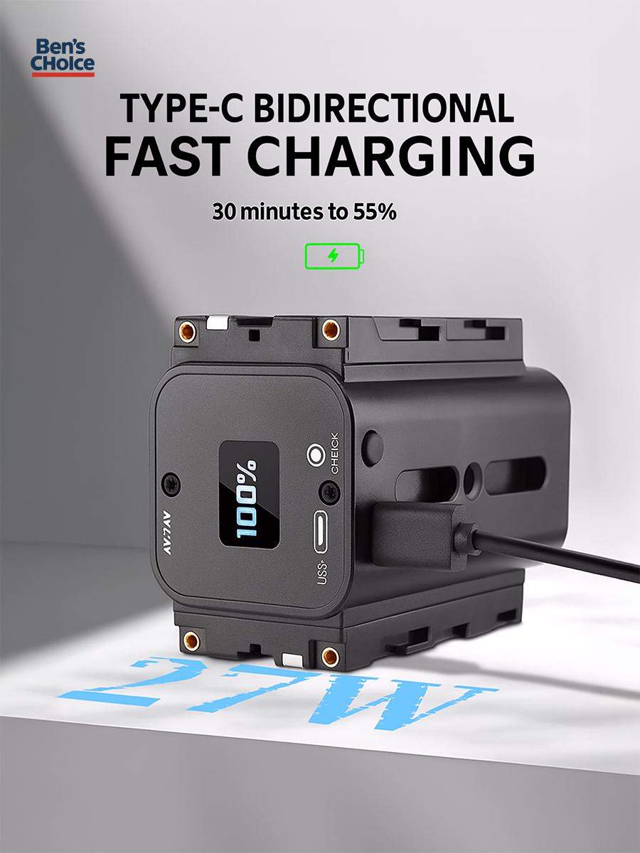 PowerLink Pro 9000mAh Duo NPF Battery with USB-C PD Fast Charge