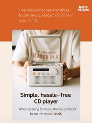 Syitren R200 Portable CD Player with Speakers | Retro 2-Way Bluetooth 5.3 Transmitter & Receiver | Rechargeable All-in-One Desktop Audio Player with 3.5mm Output