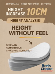 Elevator Sneakers 10cm Hidden Height Increase - Black & White Skate Style High Platform Shoe -01