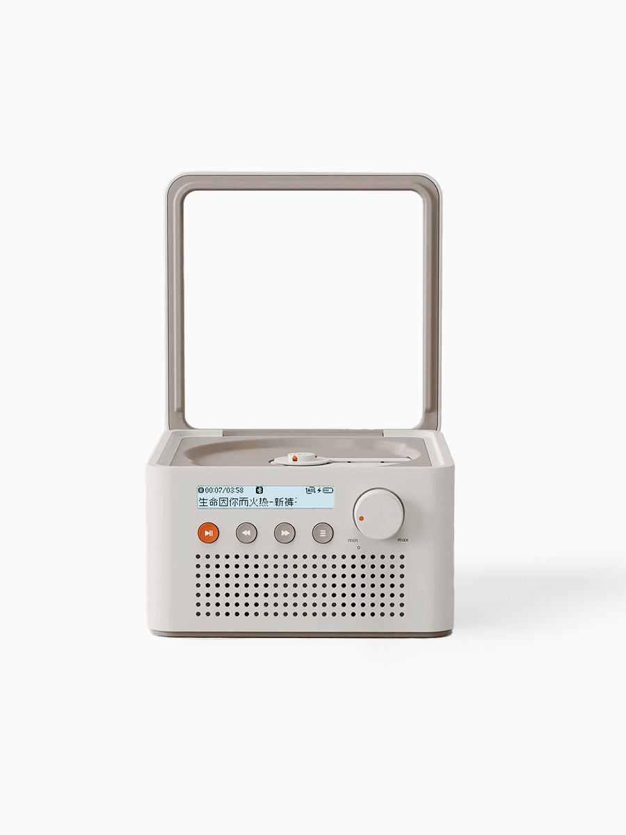 Syitren R200 Portable CD Player with Speakers | Retro 2-Way Bluetooth 5.3 Transmitter & Receiver | Rechargeable All-in-One Desktop Audio Player with 3.5mm Output